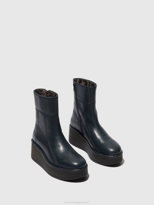 marine Fly London vrouwen enkellaarzen met ritssluiting hann248 V2B056