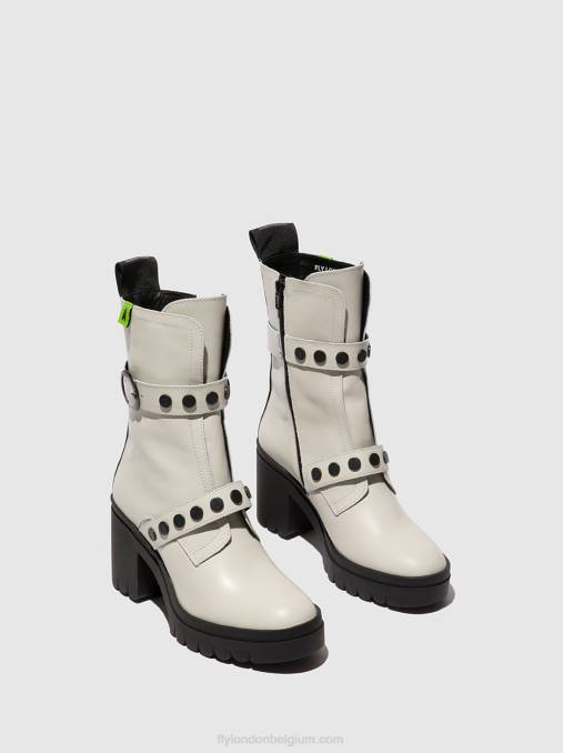 misselijkheid gebroken wit Fly London vrouwen enkellaarzen met ritssluiting tama888 V2B0161