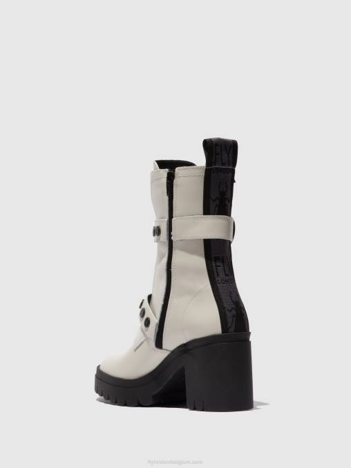 misselijkheid gebroken wit Fly London vrouwen enkellaarzen met ritssluiting tama888 V2B0161