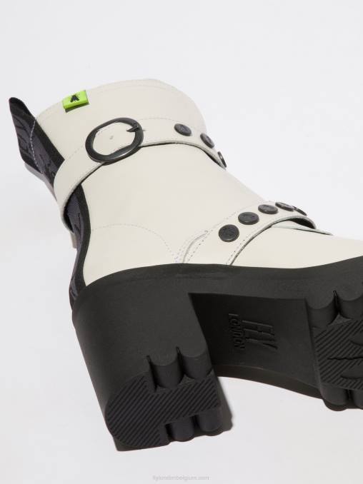 misselijkheid gebroken wit Fly London vrouwen enkellaarzen met ritssluiting tama888 V2B0161