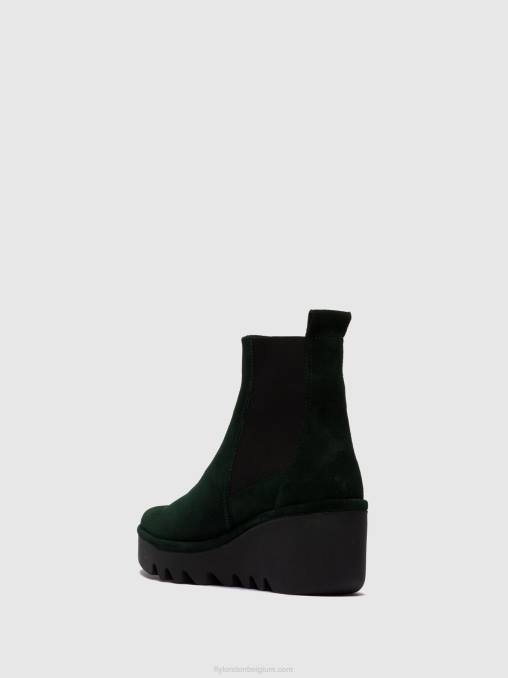 oliesuede groen bos Fly London vrouwen chelsea enkellaarzen bagu233 V2B0257