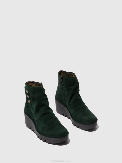 oliesuede groen bos Fly London vrouwen enkellaarzen met rits brom344 V2B0184