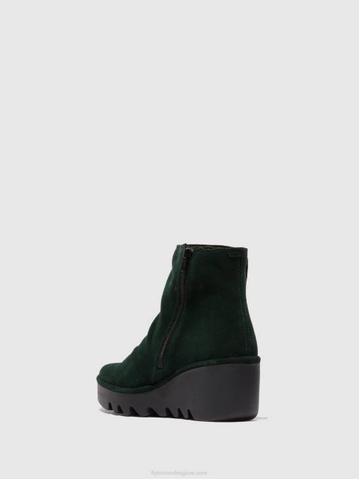 oliesuede groen bos Fly London vrouwen enkellaarzen met rits brom344 V2B0184