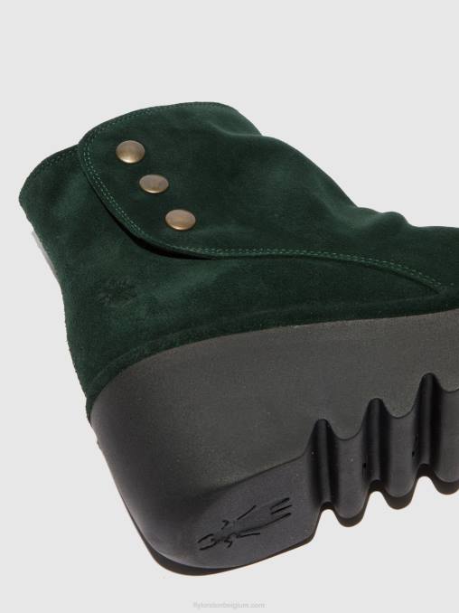 oliesuede groen bos Fly London vrouwen enkellaarzen met rits brom344 V2B0184