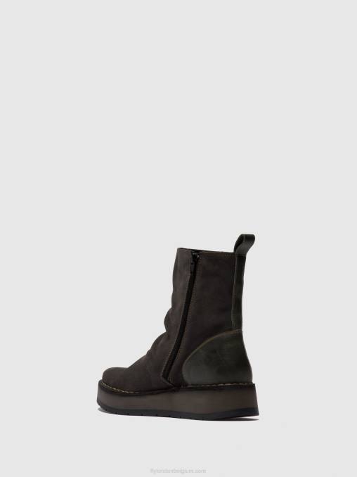 oliesuede/vloerkleed diesel Fly London vrouwen enkellaarzen met ritssluiting reno053 V2B0249