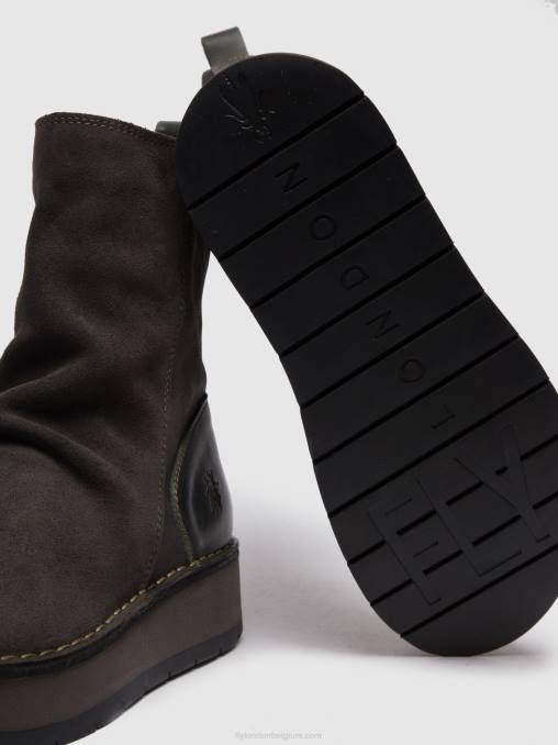 oliesuede/vloerkleed diesel Fly London vrouwen enkellaarzen met ritssluiting reno053 V2B0249