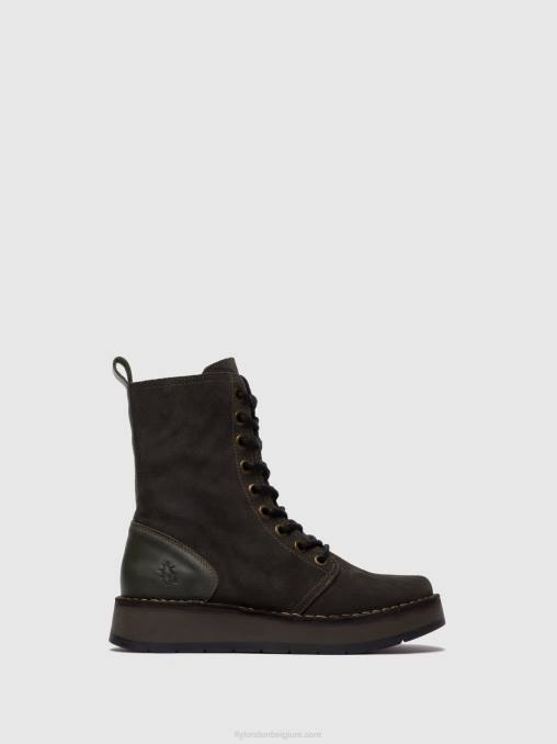 oliesuede/vloerkleed diesel Fly London vrouwen enkellaarzen met veters rami043 V2B0247
