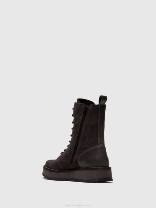 oliesuede/vloerkleed diesel Fly London vrouwen enkellaarzen met veters rami043 V2B0247