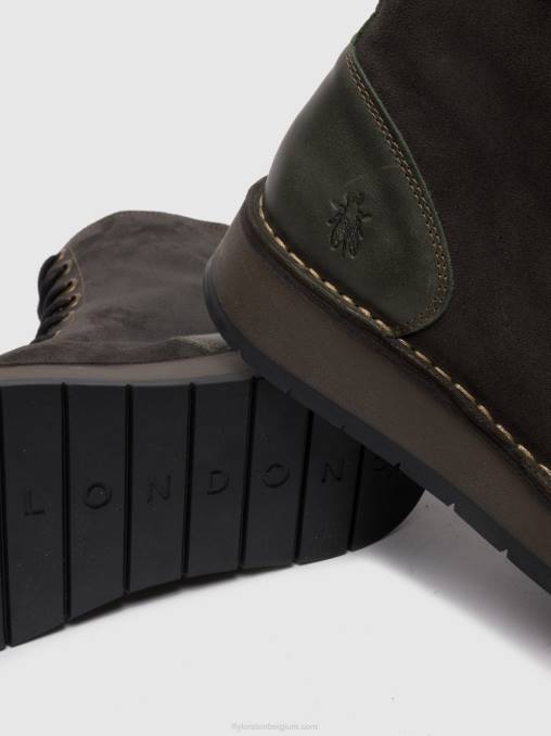 oliesuede/vloerkleed diesel Fly London vrouwen enkellaarzen met veters rami043 V2B0247