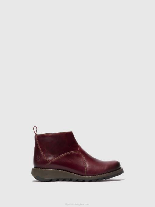 paars Fly London vrouwen enkellaarzen met ritssluiting sely918 V2B046