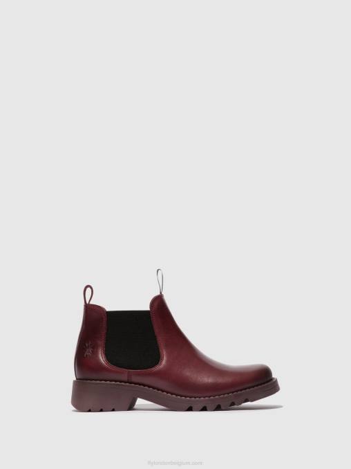 paars (paarse zool) Fly London vrouwen chelsea enkellaarzen rika894 V2B0126