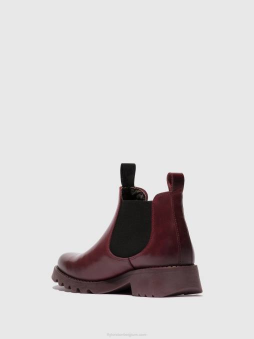 paars (paarse zool) Fly London vrouwen chelsea enkellaarzen rika894 V2B0126