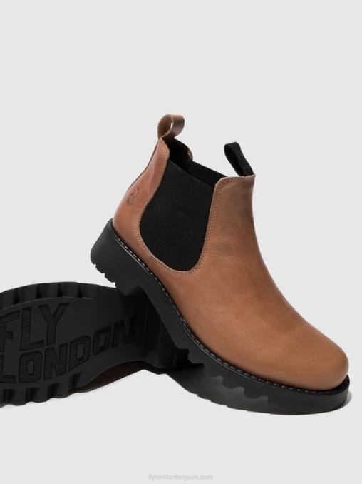 roze (zwarte zool) Fly London vrouwen chelsea enkellaarzen rika894 V2B0121