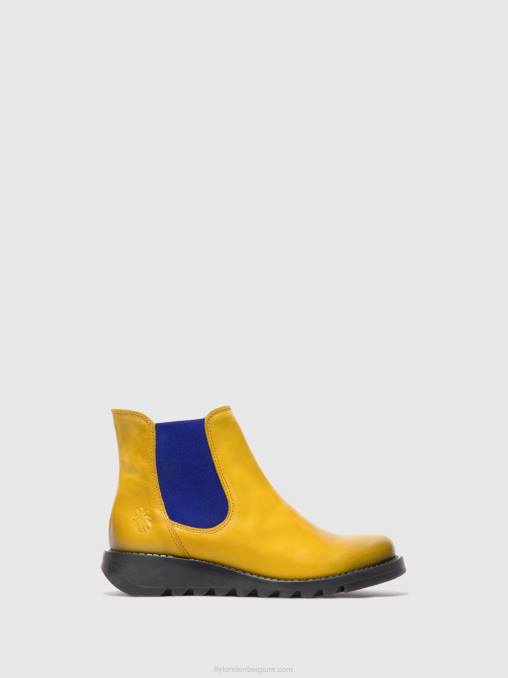 salv vloerkleed mosterd (blauw elastiek) Fly London vrouwen chelsea enkellaarzen V2B0178