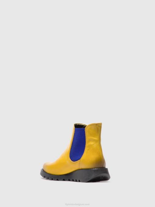 salv vloerkleed mosterd (blauw elastiek) Fly London vrouwen chelsea enkellaarzen V2B0178