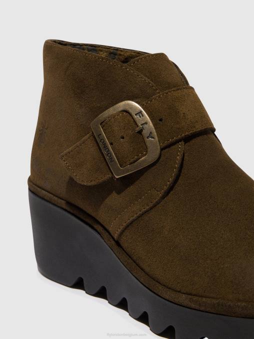 slib Fly London vrouwen enkellaarzen met gespen geboorte397 V2B0153