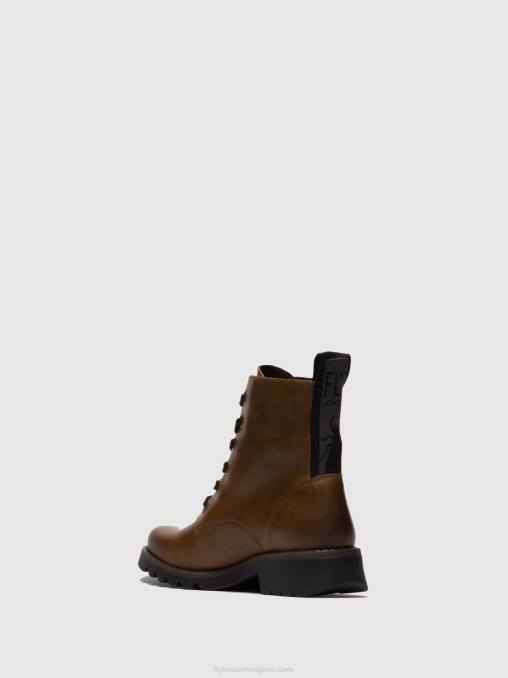 tapijt kameel Fly London vrouwen enkellaarzen met veters ragi539 V2B0251
