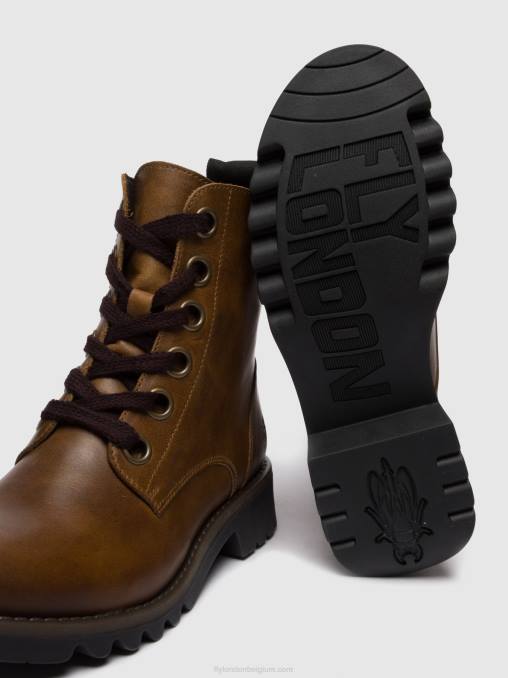 tapijt kameel Fly London vrouwen enkellaarzen met veters ragi539 V2B0251