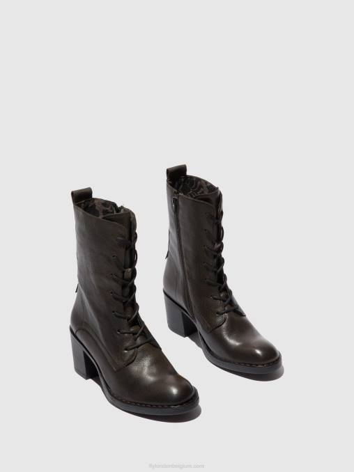verona grond Fly London vrouwen enkellaarzen met veters blya070 V2B0204