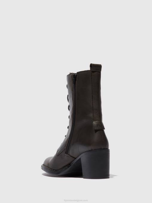 verona grond Fly London vrouwen enkellaarzen met veters blya070 V2B0204