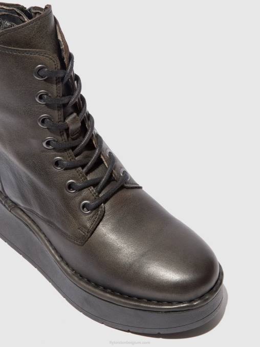 verona grond Fly London vrouwen enkellaarzen met veters hepe239 V2B0200