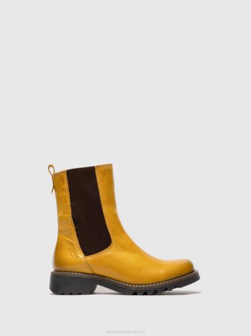 vloerkleed mosterd Fly London vrouwen chelsea enkellaarzen rein795 V2B0219