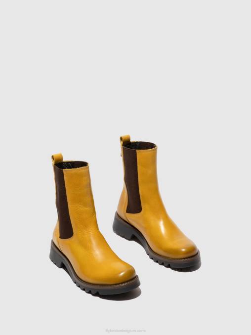 vloerkleed mosterd Fly London vrouwen chelsea enkellaarzen rein795 V2B0219