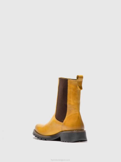 vloerkleed mosterd Fly London vrouwen chelsea enkellaarzen rein795 V2B0219