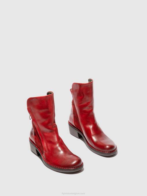 vloerkleed/oliesuède rood Fly London vrouwen enkellaarzen met ritssluiting mely074 V2B0179