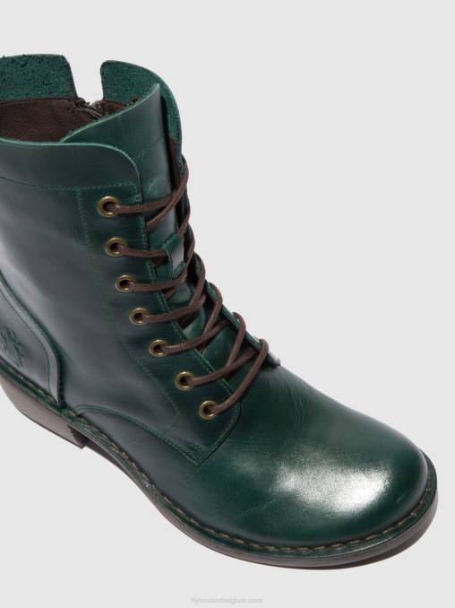 vloerkleed petrol Fly London vrouwen enkellaarzen met veters milu044 V2B0195