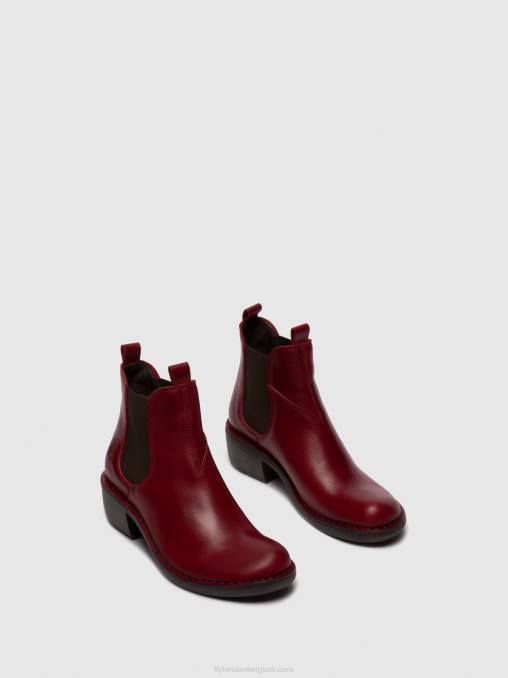 vloerkleed rood Fly London vrouwen chelsea enkellaarzen meme030 V2B0256