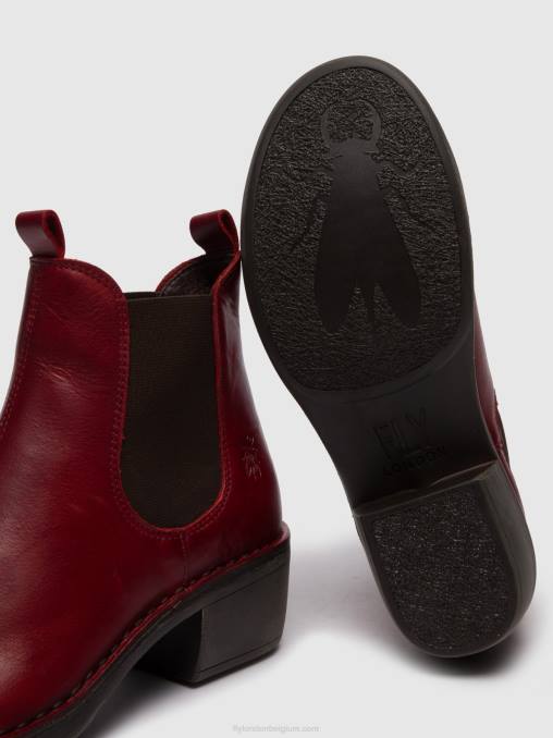 vloerkleed rood Fly London vrouwen chelsea enkellaarzen meme030 V2B0256
