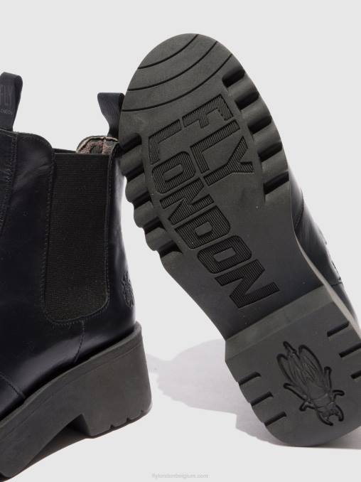 vloerkleed zwart Fly London vrouwen chelsea enkellaarzen medi789 V2B0221