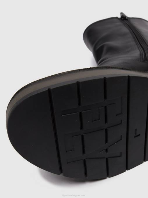 vloerkleed zwart Fly London vrouwen enkellaarzen met ritssluiting reno053 V2B0253