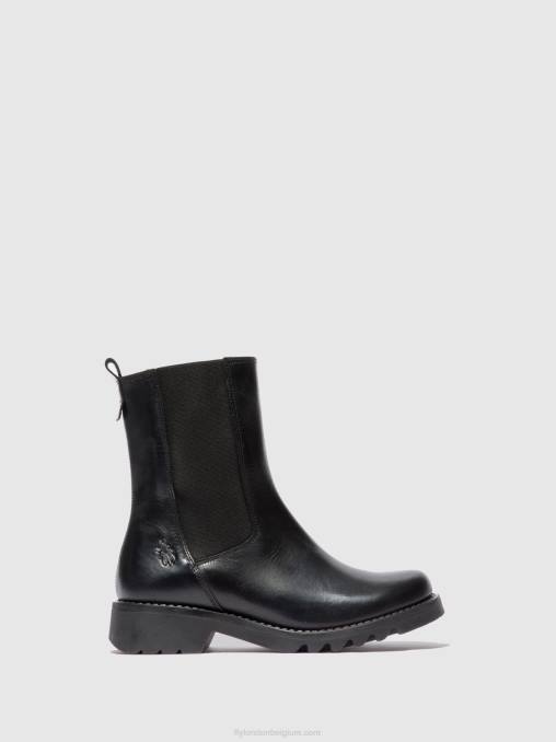 vloerkleed zwart(helemaal zwart) Fly London vrouwen chelsea enkellaarzen rein795 V2B0220