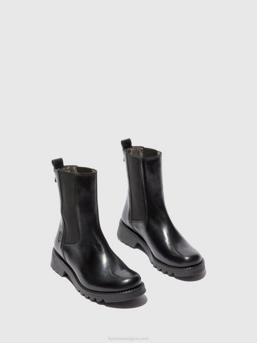 vloerkleed zwart(helemaal zwart) Fly London vrouwen chelsea enkellaarzen rein795 V2B0220