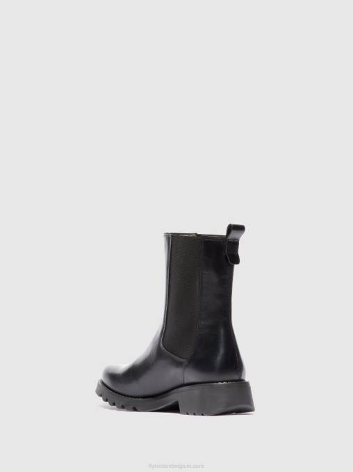 vloerkleed zwart(helemaal zwart) Fly London vrouwen chelsea enkellaarzen rein795 V2B0220