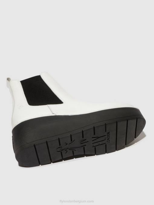wit Fly London vrouwen chelsea enkellaarzen hama238 V2B0140