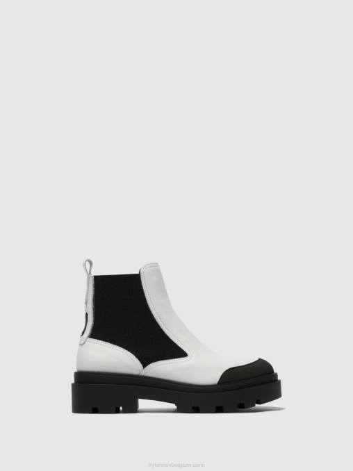 wit Fly London vrouwen chelsea enkellaarzen jeba879 V2B0134