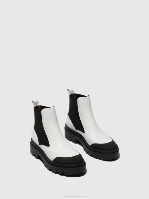 wit Fly London vrouwen chelsea enkellaarzen jeba879 V2B0134