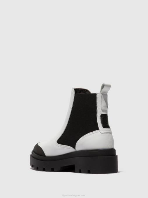 wit Fly London vrouwen chelsea enkellaarzen jeba879 V2B0134