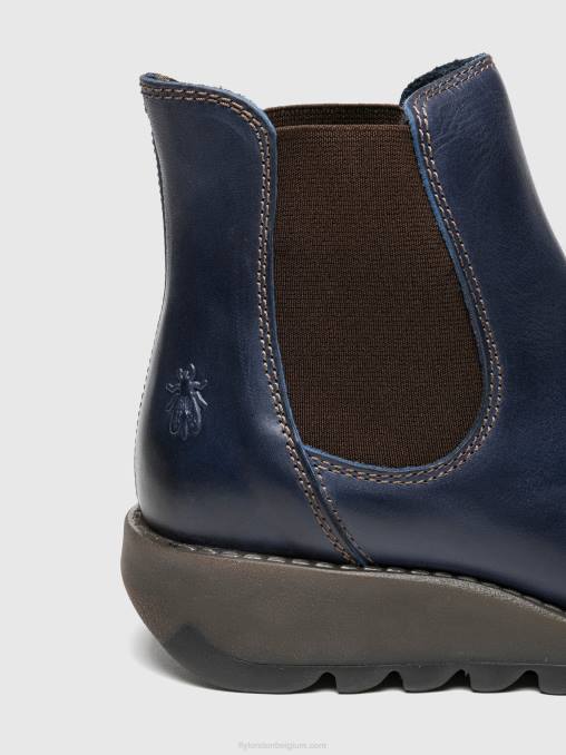 zalf blauw Fly London vrouwen chelsea enkellaarzen V2B0278