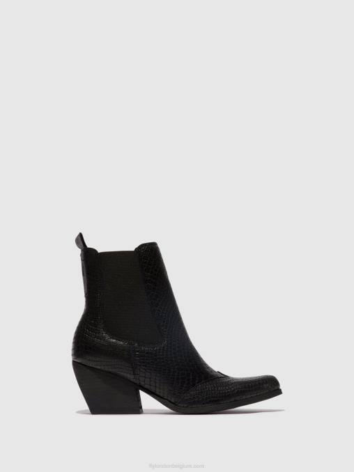 zwart Fly London vrouwen Chelsea enkellaarzen torm911 V2B0122