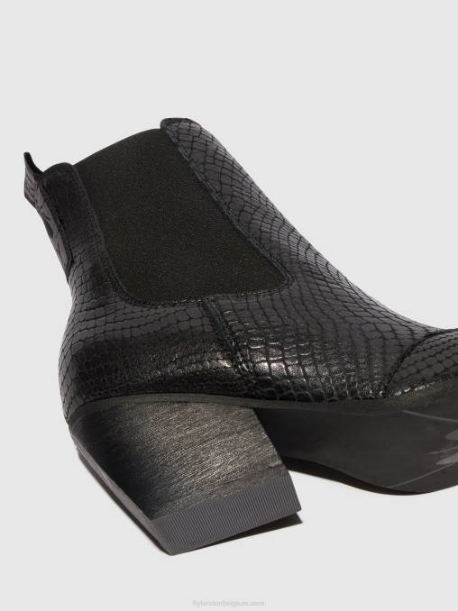 zwart Fly London vrouwen Chelsea enkellaarzen torm911 V2B0122