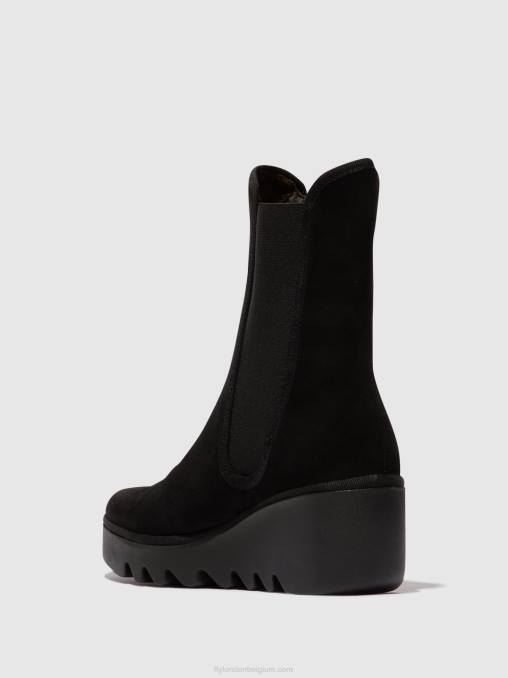 zwart Fly London vrouwen chelsea enkellaarzen byro395 V2B0145