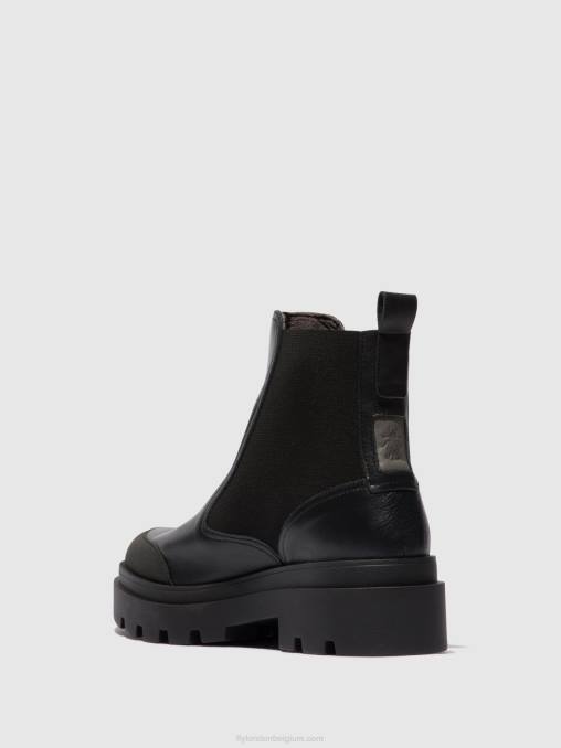 zwart Fly London vrouwen chelsea enkellaarzen jeba879 V2B0141