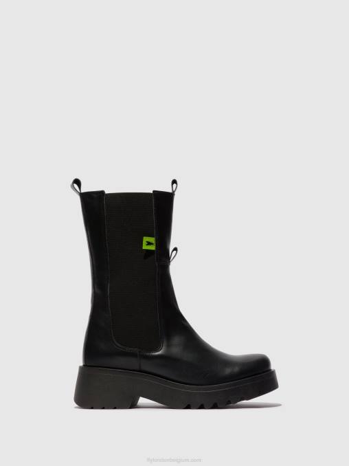 zwart Fly London vrouwen chelsea enkellaarzen mide904 V2B0136