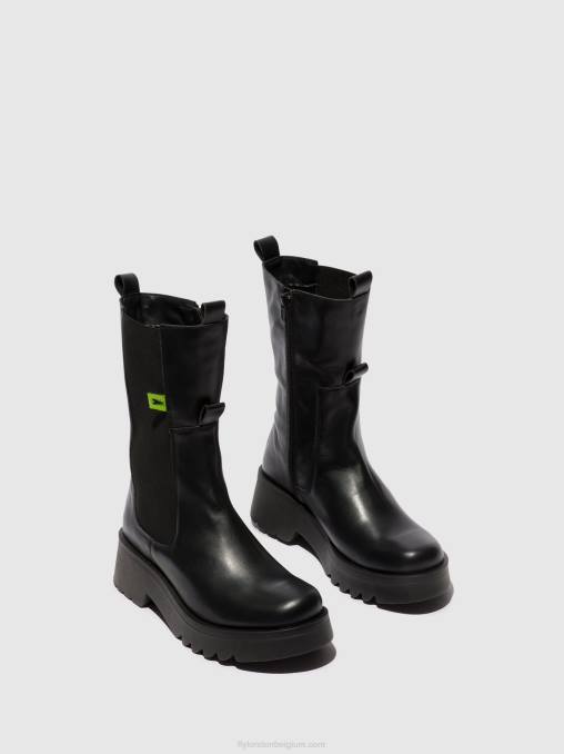 zwart Fly London vrouwen chelsea enkellaarzen mide904 V2B0136