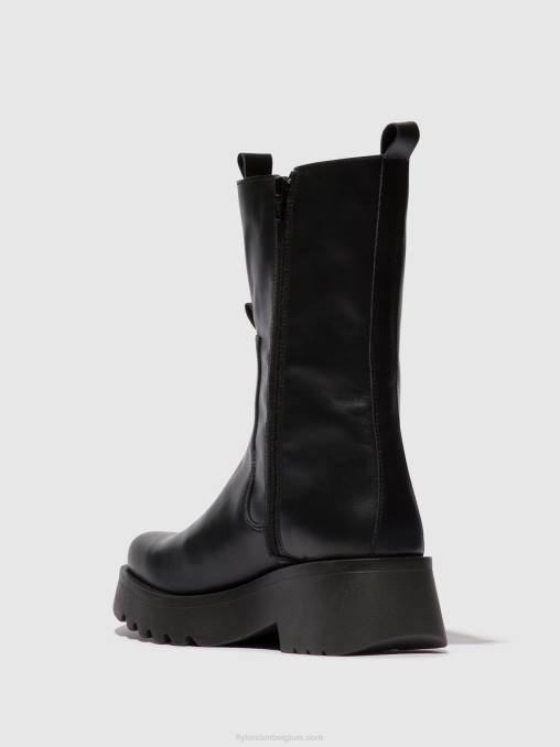zwart Fly London vrouwen chelsea enkellaarzen mide904 V2B0136