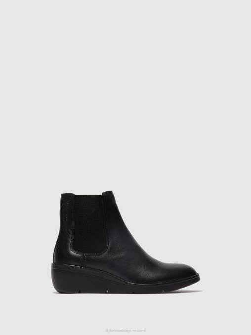 zwart Fly London vrouwen chelsea enkellaarzen nola549 V2B0130